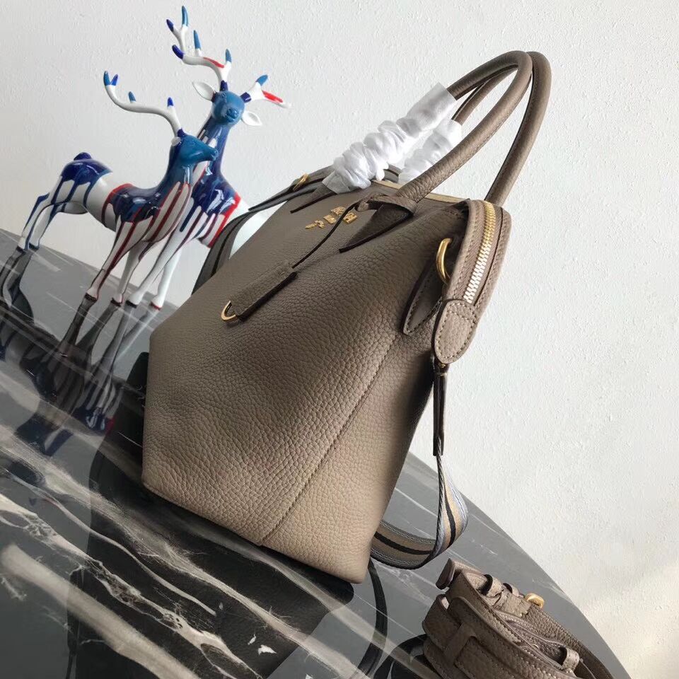 Prada Calf leather bag 1BA157 Brown