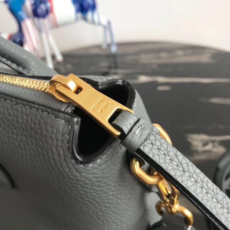 Prada Calf leather bag 1BA157 grey