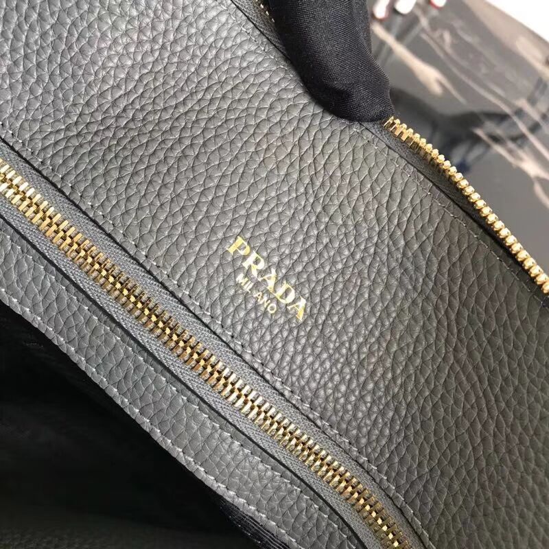 Prada Calf leather bag 1BA157 grey