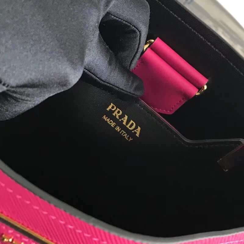 Prada Double Saffiano leather bag 1BA212 rose