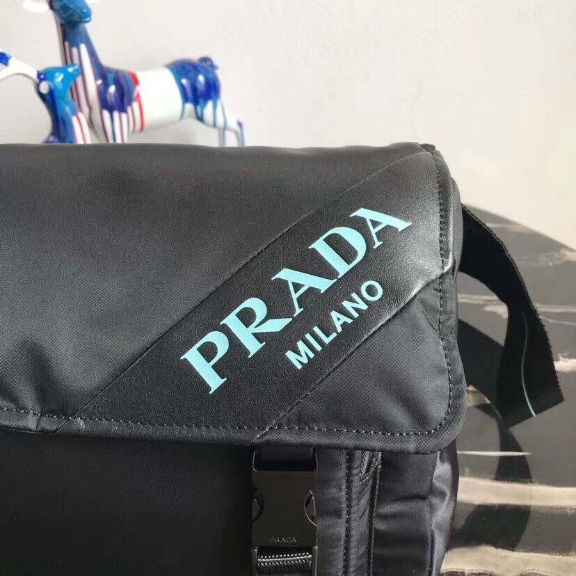 Prada Nylon shoulder bag 1BL015 black