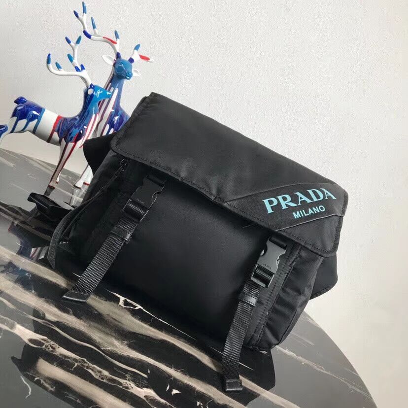 Prada Nylon shoulder bag 1BL015 black