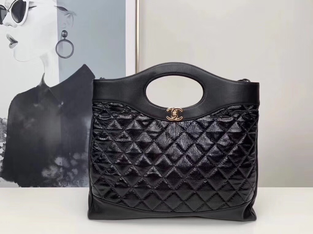 CHANEL 31 Large Shopping Bag A57978 black