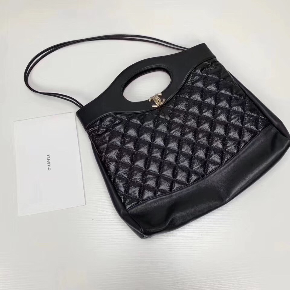 CHANEL 31 Large Shopping Bag A57978 black