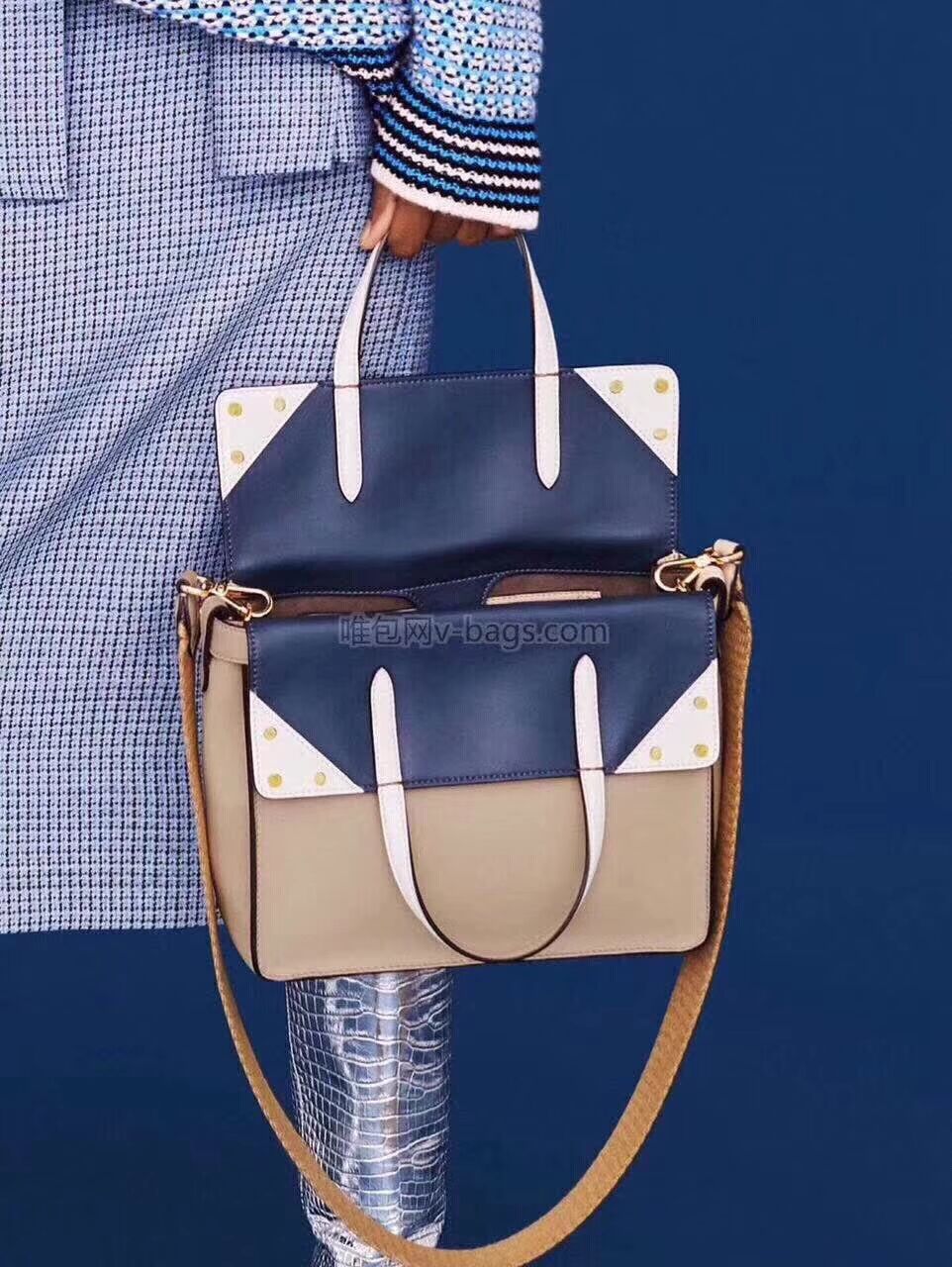 FENDI FLIP REGULAR F8036 blue & cream