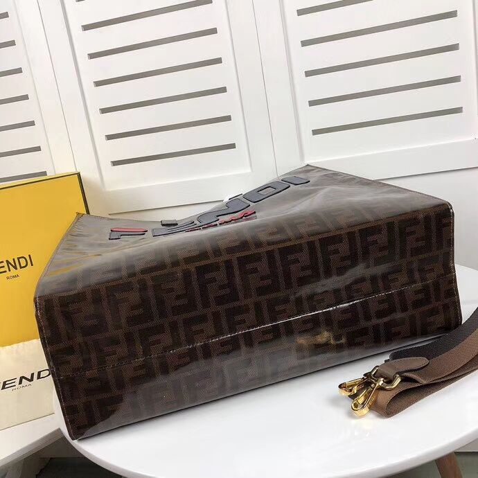 Fendi SHOPPER F1843 brown&blue