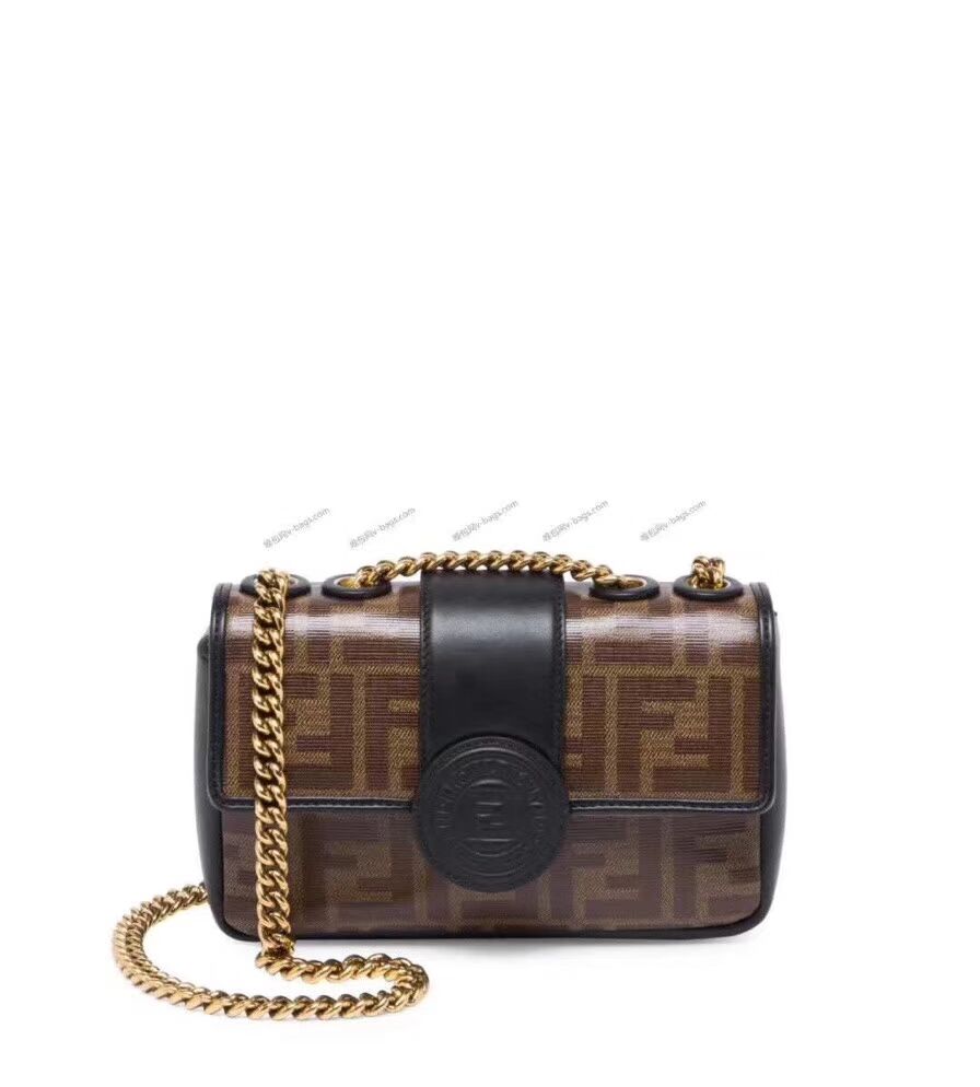 Fendi WALLET ON CHAIN 8HF836 black