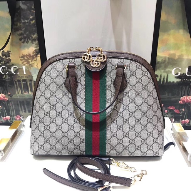 Gucci Ophidia GG medium top handle bag 524533 brown