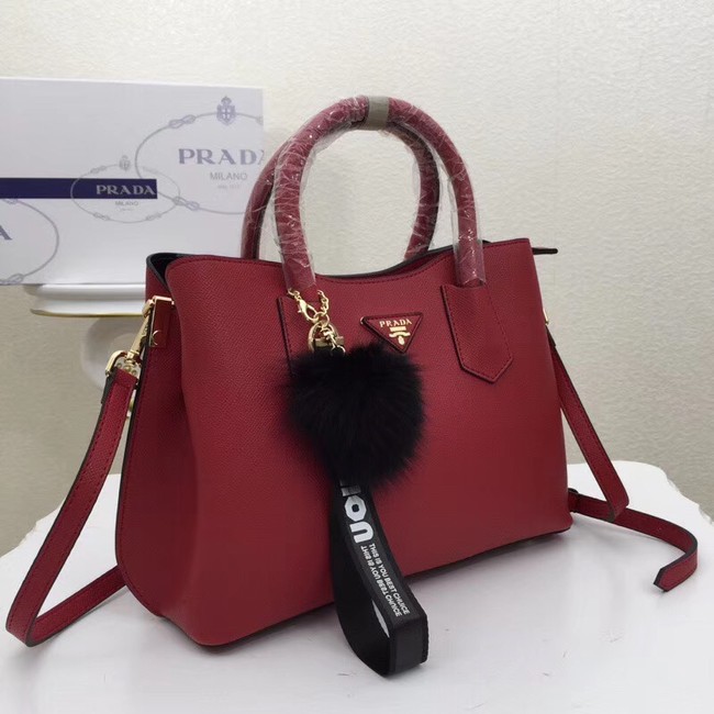 Prada Calf leather bag 56922 red