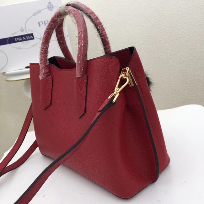 Prada Calf leather bag 56922 red