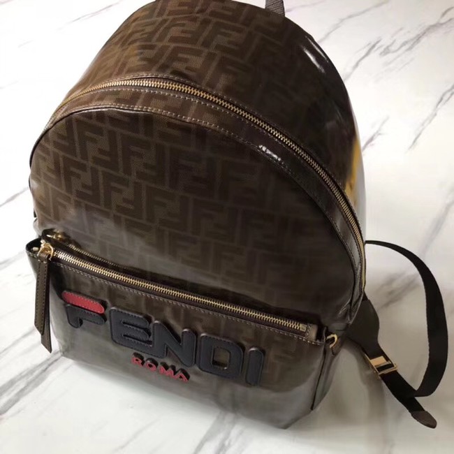 Fendi MINI BACKPACK Small multicolor canvas backpack 8BZ036