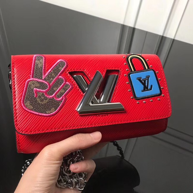 Louis Vuitton original Epi leather WALLET M63320 red