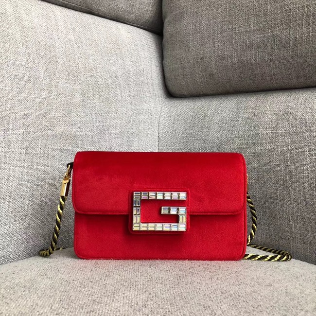 Gucci Shoulder bag with Square G 544242 red