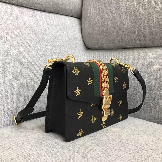 Gucci Sylvie small shoulder bag A421882 black