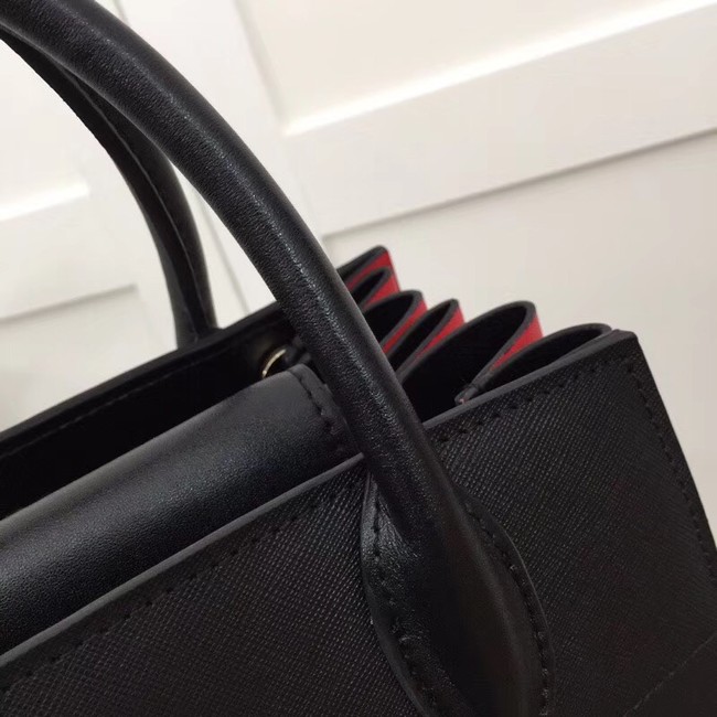 Prada Calf leather bag 1BA050 black&red