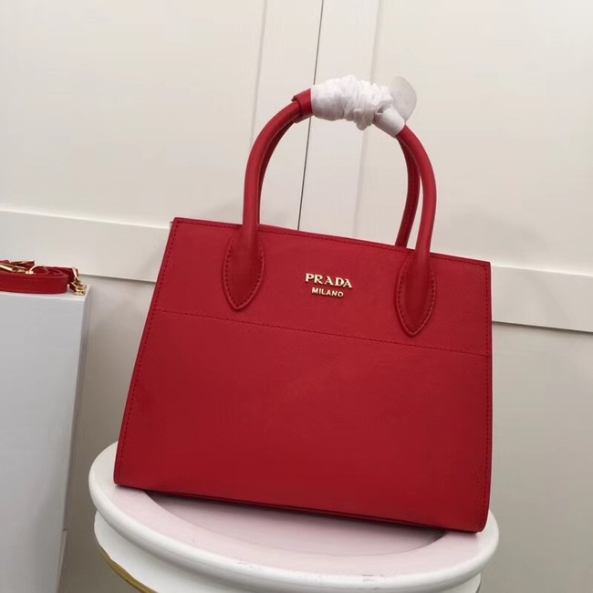 Prada Calf leather bag 1BA050 red&white