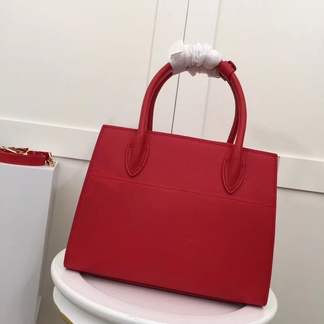 Prada Calf leather bag 1BA050 red&white