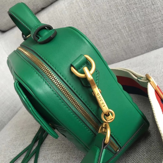 Gucci GG Marmont small shoulder bag 498100 green