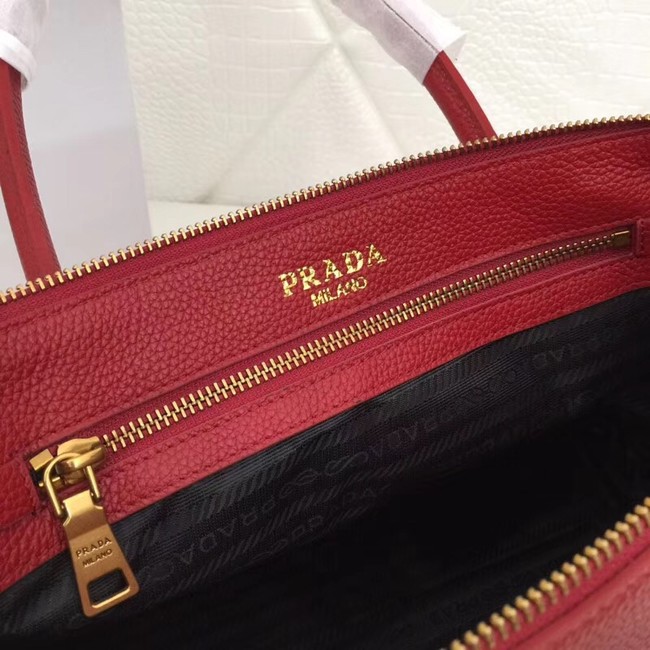 Prada Calf leather bag 1BA157 Burgundy