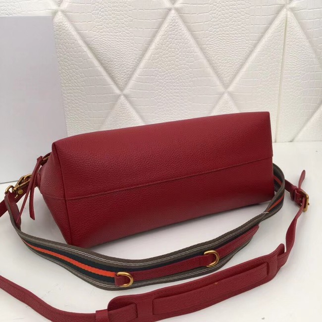 Prada Calf leather bag 1BA157 Burgundy