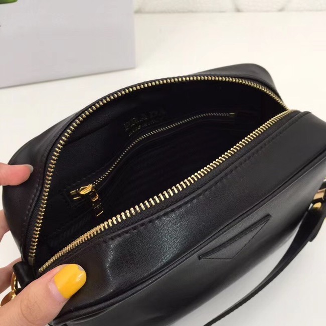 Prada Leather shoulder bag 1BH093 black