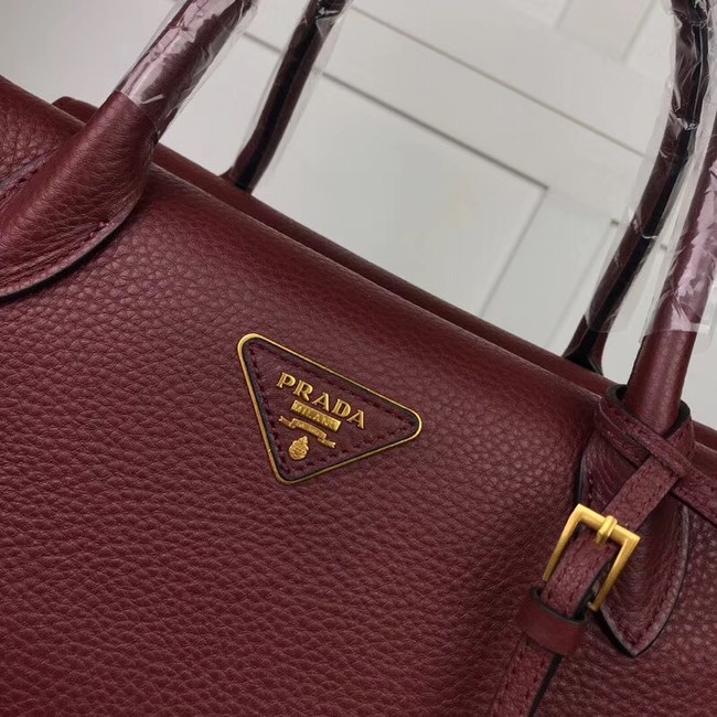 Prada Calf leather bag 1031 Burgundy