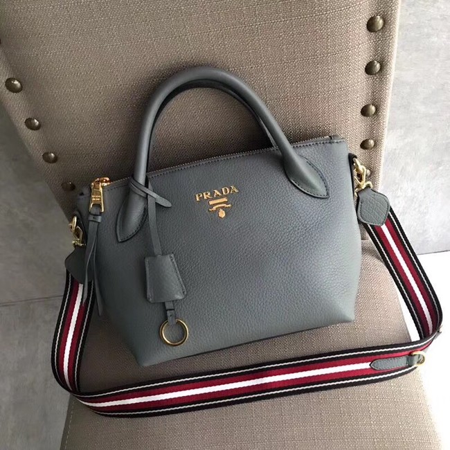 Prada Calf leather bag 1BH111 grey