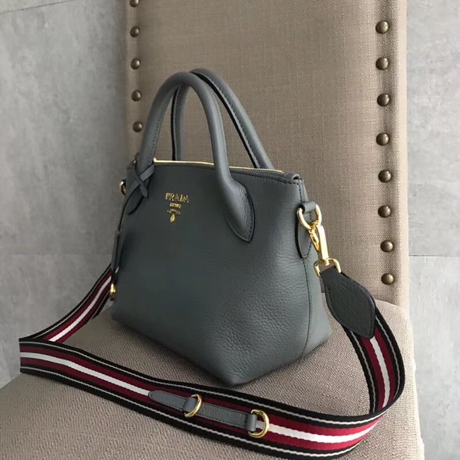 Prada Calf leather bag 1BH111 grey