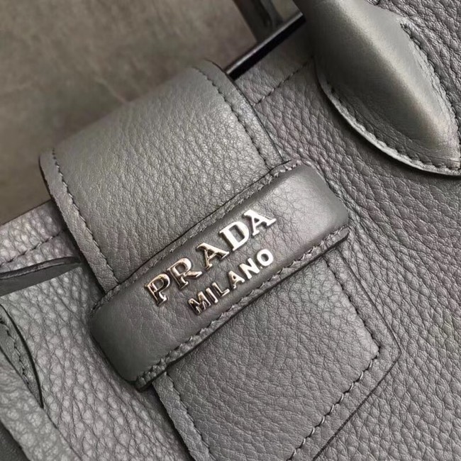 Prada Leather handbag 1BG148 grey