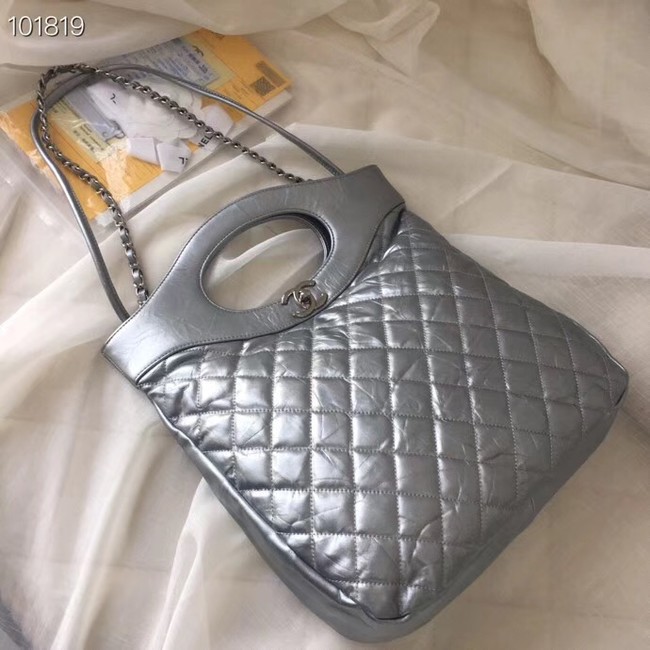 Chanel 31 small shopping bag AS0091 Silver