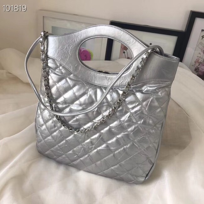 Chanel 31 small shopping bag AS0091 Silver