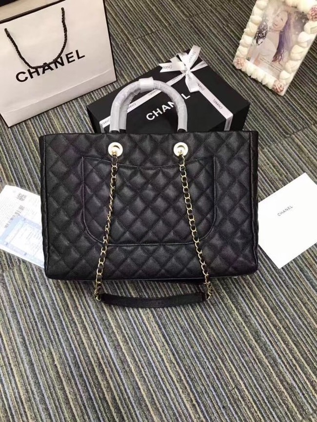 Chanel Original large shopping bag Grained Calfskin A93525 black