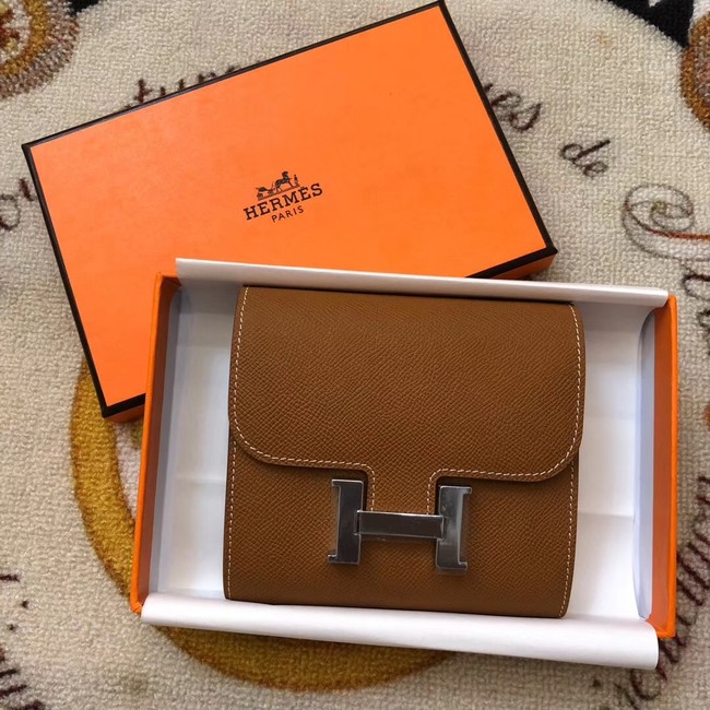 Hermes Constance Wallets espom leather H2297 brown