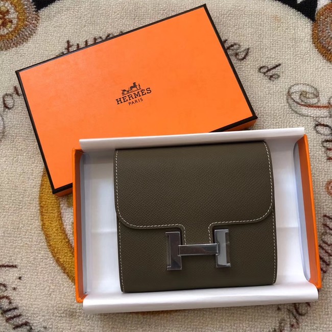 Hermes Constance Wallets espom leather H2297 grey