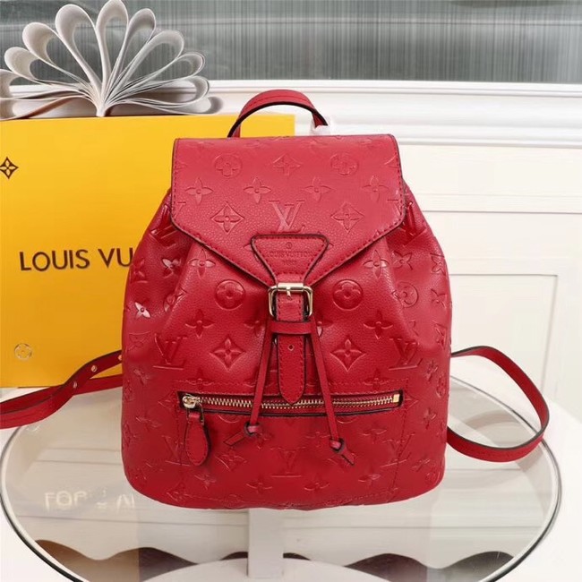 Louis Vuitton Monogram Empreinte Calf Leather Backpack M43431 red