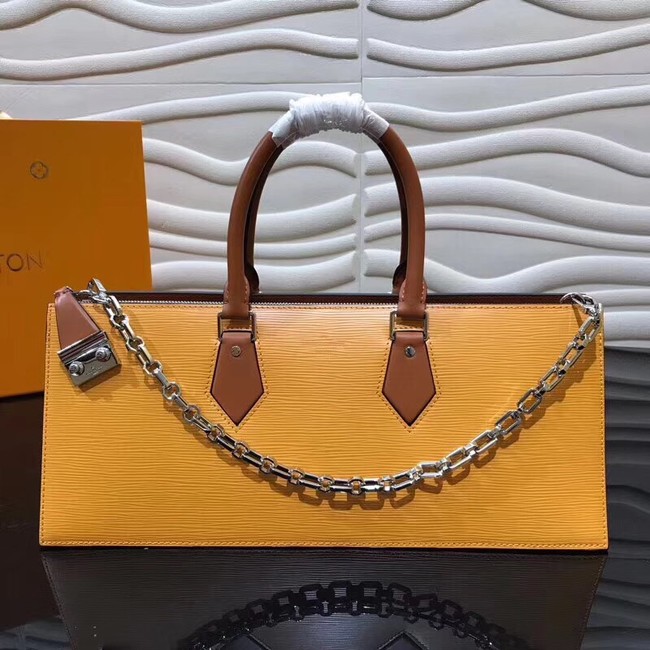 Louis Vuitton SAC TRICOT Epi Leather M52805 yellow