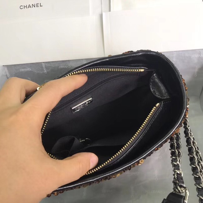 Chanel gabrielle small hobo bag A91810 black&brown