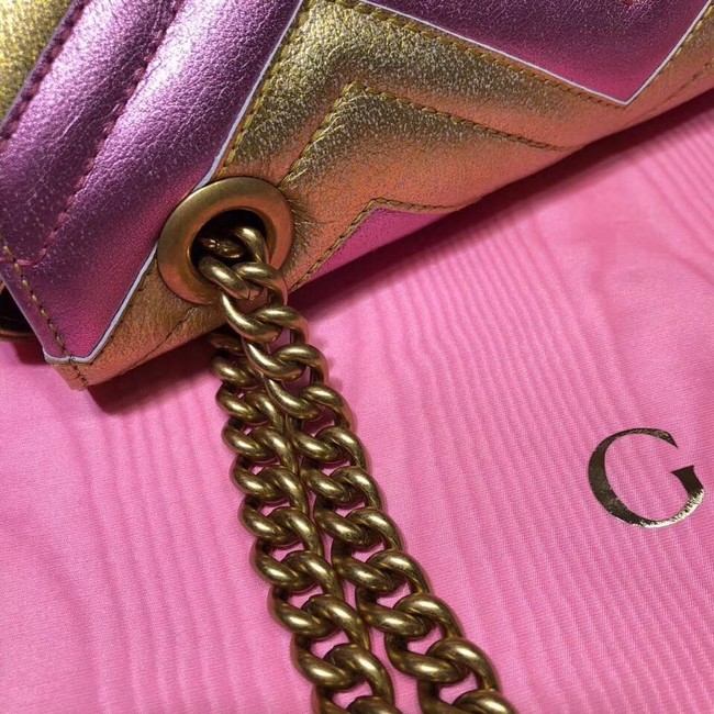 Gucci GG Marmont matelasse bag 443497 Pink and gold