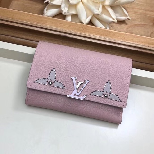 Louis Vuitton original CAPUCINES WALLET M63221 pink