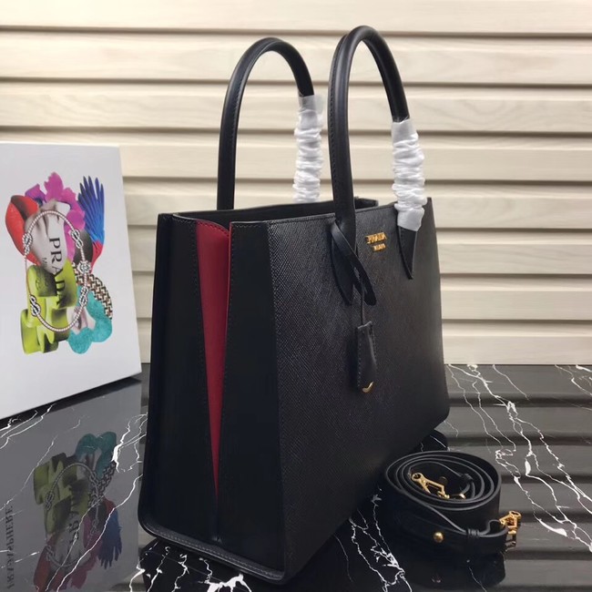 Prada Saffiano Leather Tote Large 1BA153 black