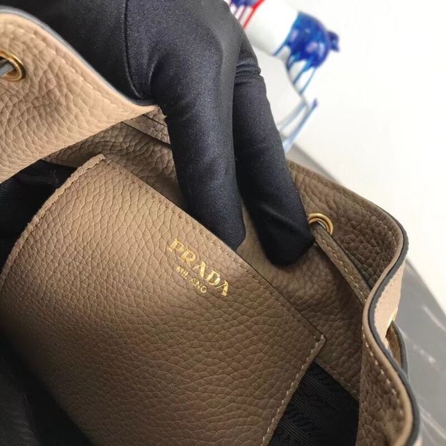 Prada Leather bucket bag 1BE018 Apricot