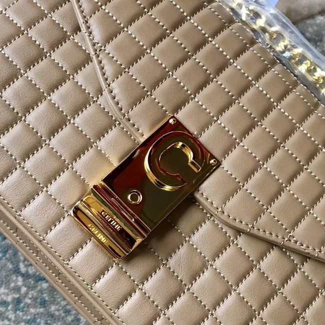 CELINE MEDIUM C BAG IN BICOLOUR QUILTED CALFSKIN CL87253 Camel