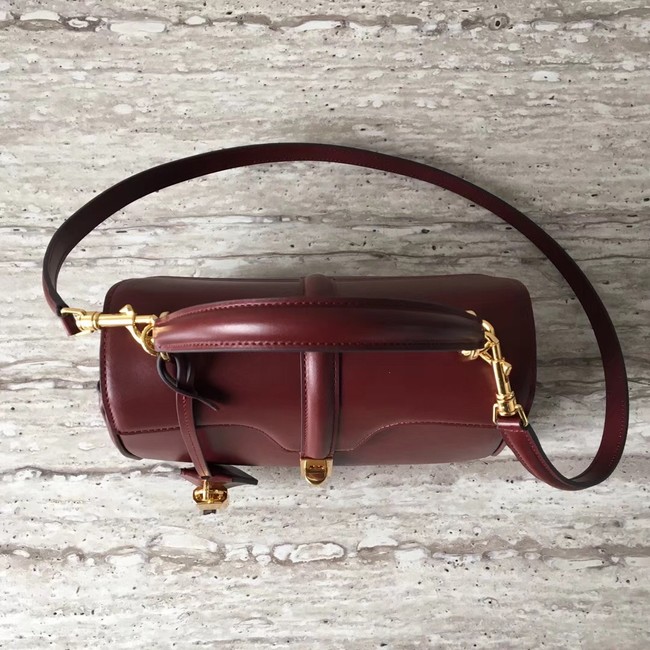 CELINE SMALL 16 BAG IN SATINATED CALFSKIN 188003 Burgundy