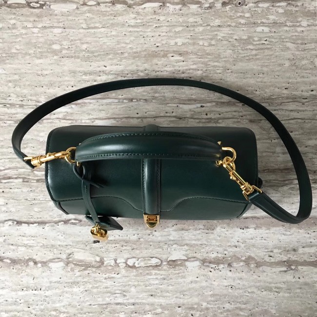 CELINE SMALL 16 BAG IN SATINATED CALFSKIN 188003 GREEN