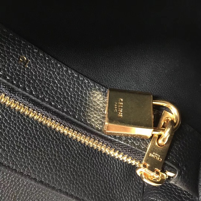 CELINE SMALL 16 BAG IN SATINATED CALFSKIN 188003 black