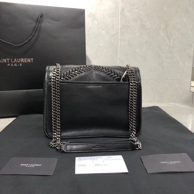 SAINT LAURENT Niki leather shoulder bag Y530337 black