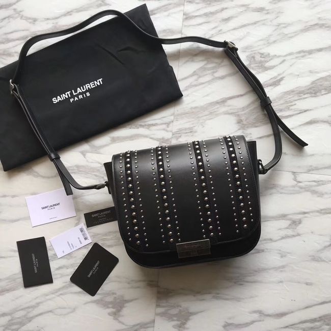 SAINT LAURENT leather shoulder bag Y550257 black