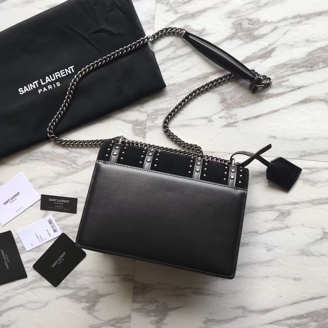 SAINT LAURENT leather shoulder bag Y550286 black