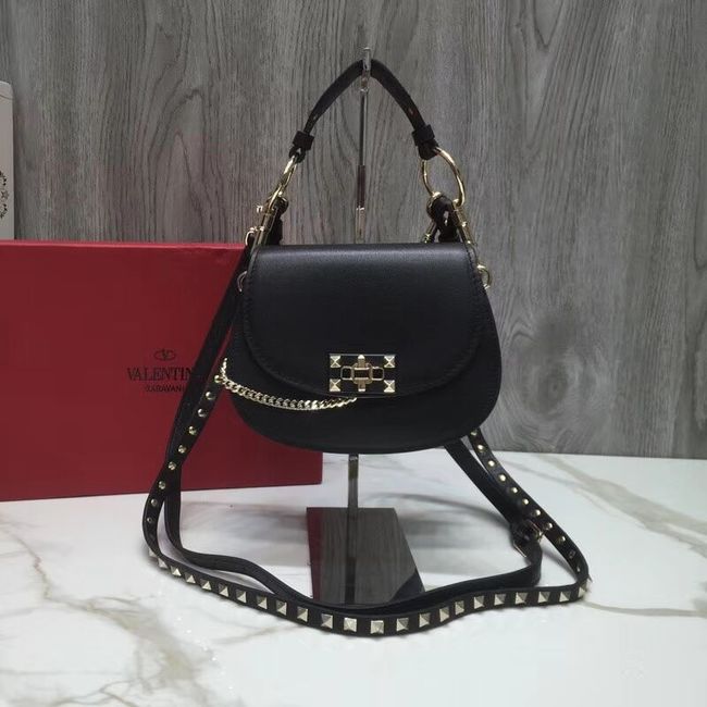 VALENTINO Candy quilted leather cross-body bag V3412 black