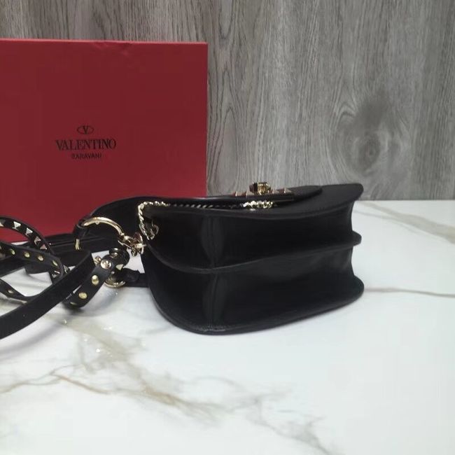 VALENTINO Candy quilted leather cross-body bag V3412 black